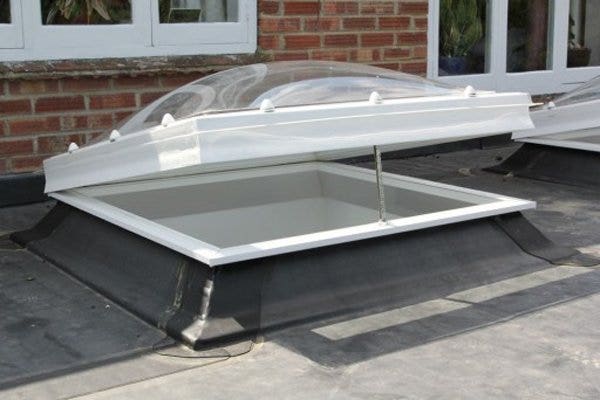 electric domed skylight